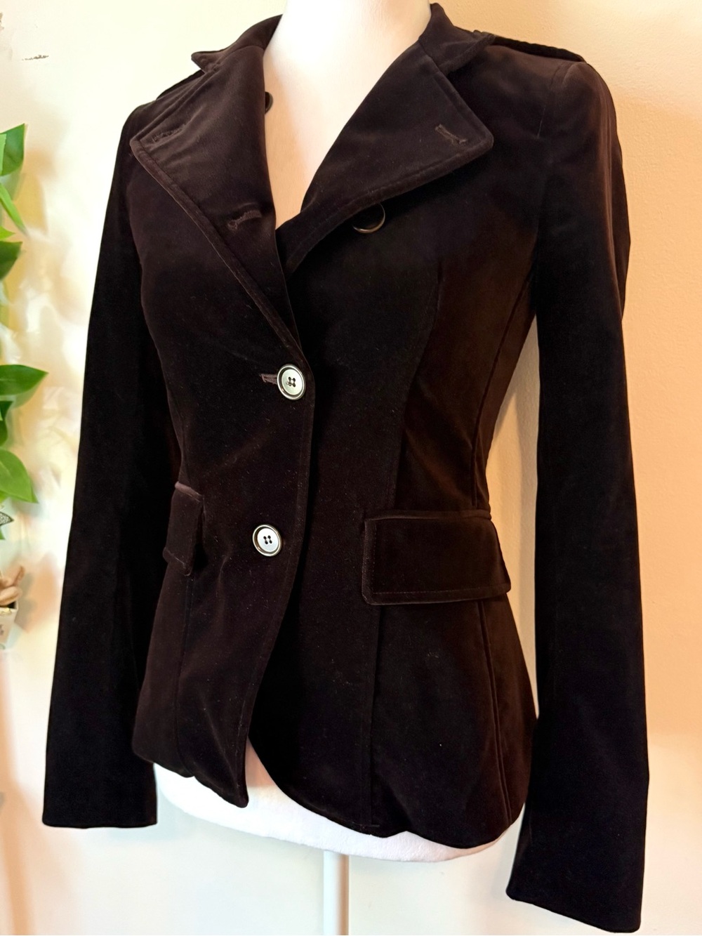Theory Brown Velvet Jacket - Picture 2 of 7